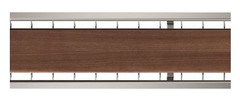Aco Self Euroline Doppelschlitzrost Edelstahl für Holz