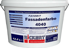 Rickert FAVORIT Fassadenfarbe 4040 12,5 ltr.