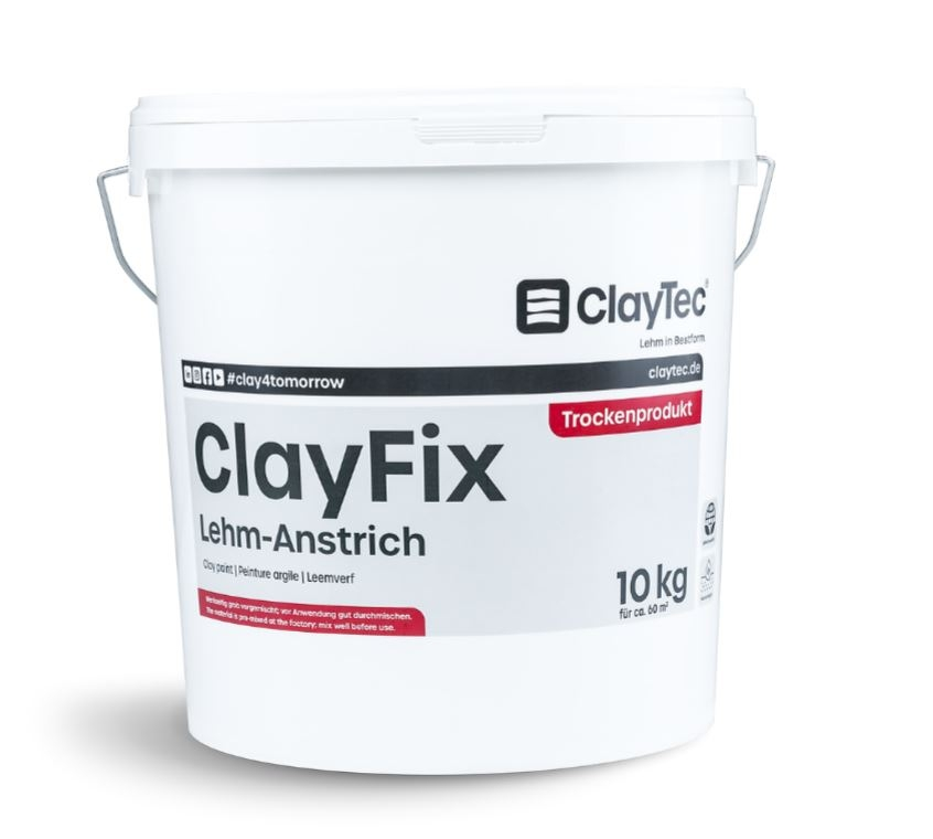 Claytec Clayfix Lehm-Anstrich 10 kg Feinkorn