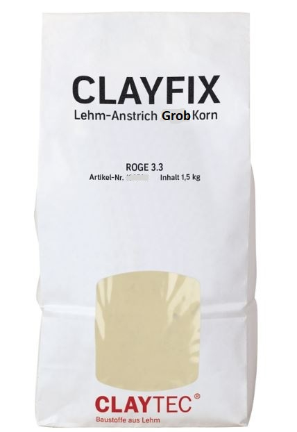 Claytec Clayfix Lehm-Anstrich 1,5 kg Grobkorn
