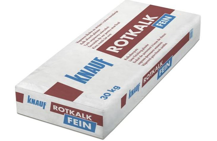Knauf Rotkalk Fein 0,6 mm Kalkoberputz 30 kg