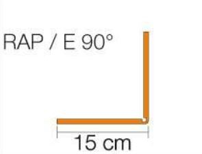 Schlüter Bara RAP/E Außenecke 90° pastellgrau  