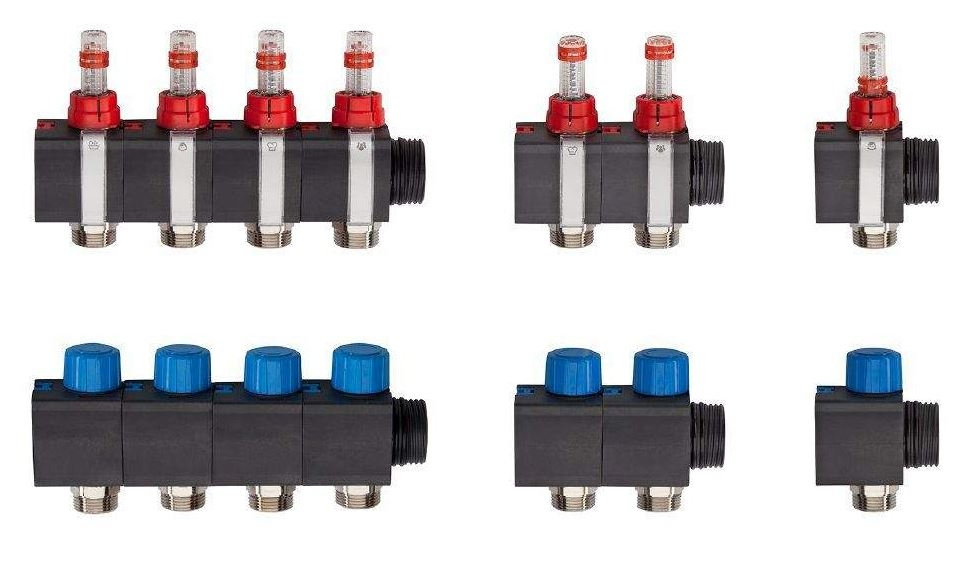 Schlüter Bekotec Therm HVP Vor- und Rücklaufmodule für Kunststoff-Verteiler