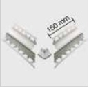 Schlüter Dilex-HKS-E/E 90° G Vorgeschnittene Ecke V2A grau O = 7 mm