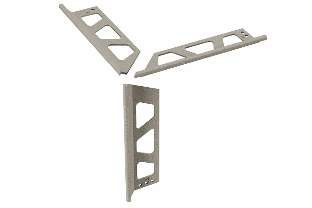 Schlüter Finec TSC/ES Eckenset Alu strukturbeschichtet creme
