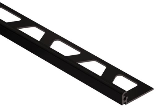 Schlüter Jolly AGSG Abschlussschiene Alu schwarz glänzend eloxiert 2,5 m