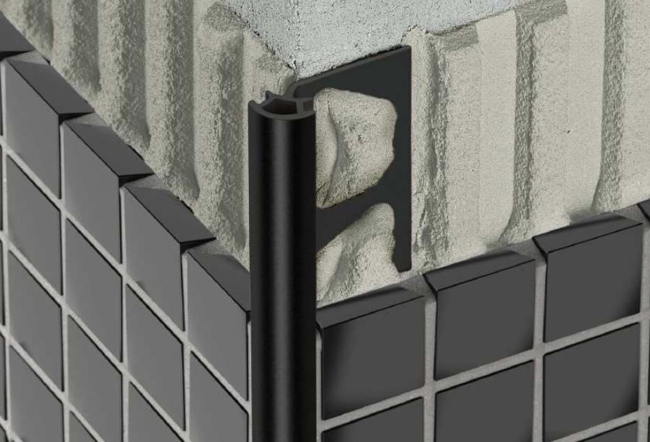 Schlüter Rondec PRO GS Fliesenschiene graphitschwarz 2,5 m