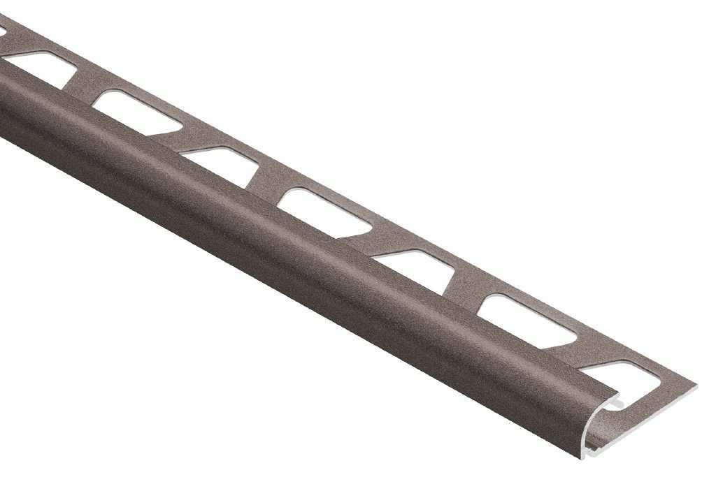 Schlüter Rondec TSOB Alu Fliesenschiene 2,5 m toskana bronze strukturbeschichtet