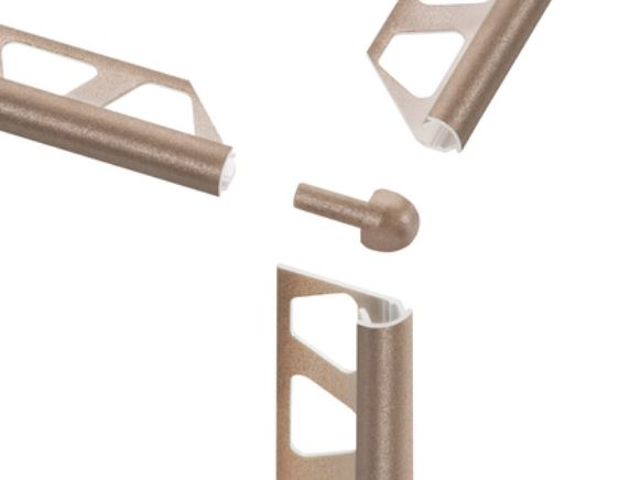 Schlüter Rondec TSOB Außenecke 90° Alu toskana bronze strukturbeschichtet