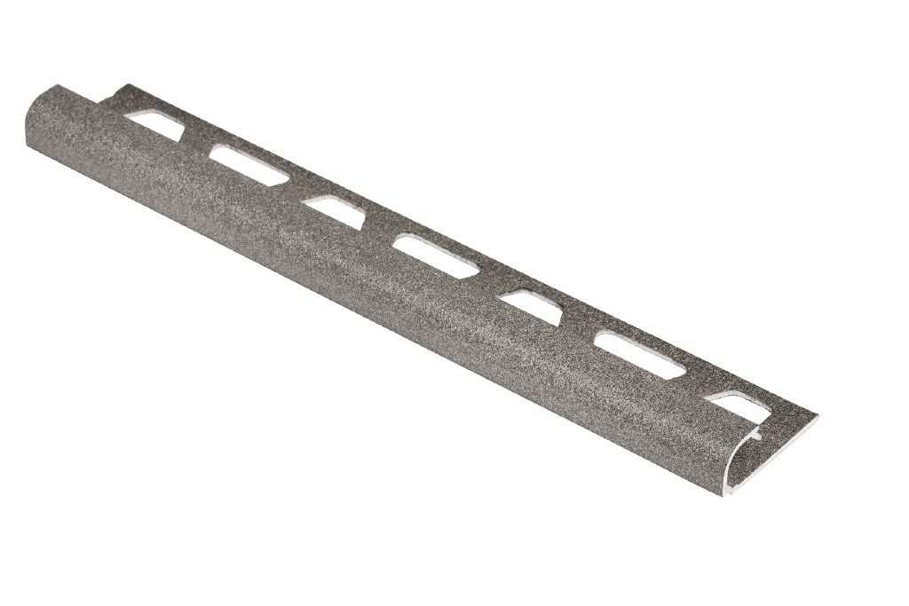 Schlüter Rondec TSSG Alu Fliesenschiene 2,5 m steingrau strukturbeschichtet