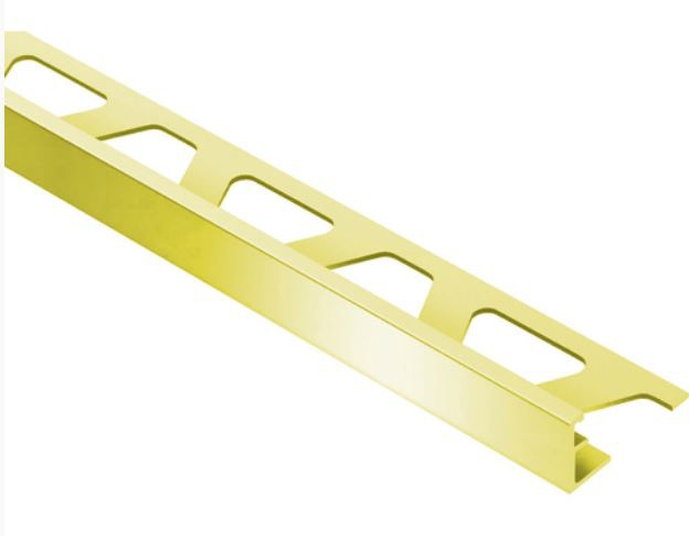 Schlüter Schiene-AMG Aluminium messing glänzend eloxiert 2,5 m