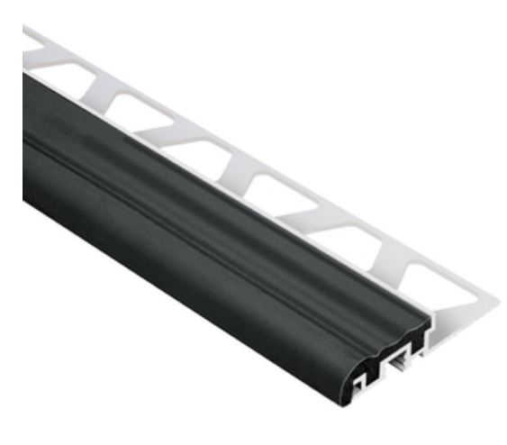 Schlüter Trep S Alu Treppenprofil schmal 1,5 m graphitschwarz 26 mm breit