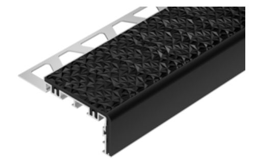Schlüter Trep V 60 Treppenprofil graphitschwarz Länge 3 m