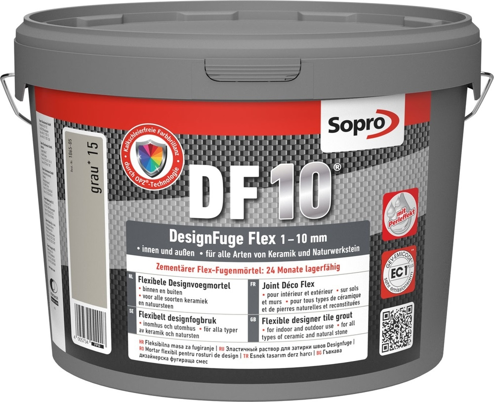 Sopro DF 10 DesignFuge Flex Fugenmörtel 10 kg Eimer