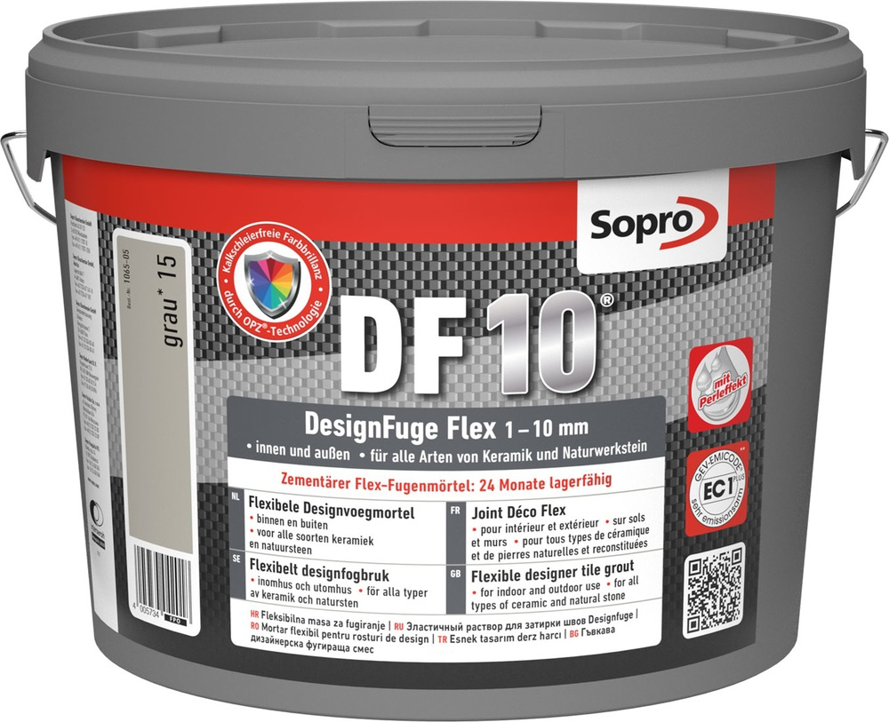 Sopro DF 10 DesignFuge Flex Fugenmörtel 5 5 kg Eimer