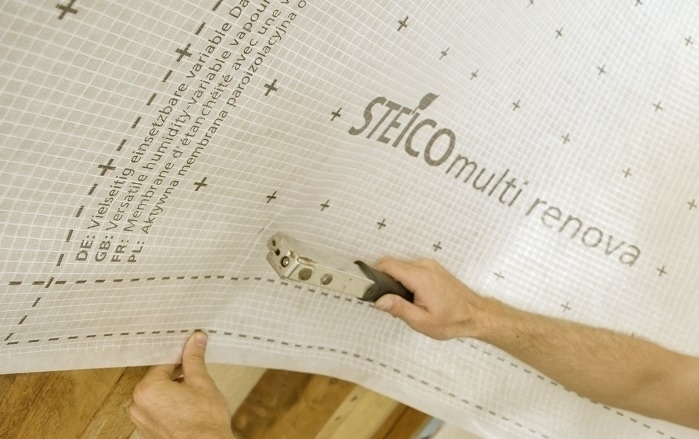 Steico multi renova Dampfbremsbahn