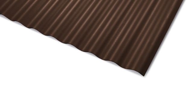 Swisspearl Wellplatte Profil 8 braun