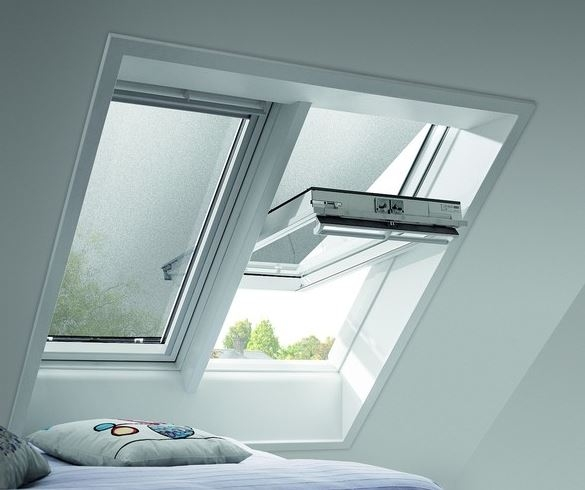 Velux MML MK06 5060 Auen-Markisen Holzfenster Netz schwarz elektrisch