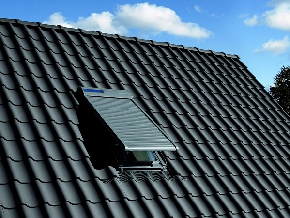 Velux SSL 0000S Solar-Rollladen Aluminium dunkelgrau