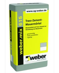 weber.mix 615 Trass-Zement-Mauermörtel 25 kg