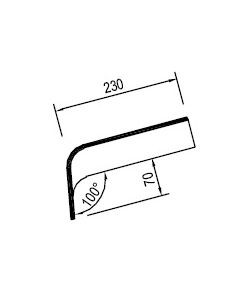 Eternit Profil 8 Traufenfußstück WE 8 230/70 mm