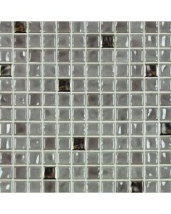 Jasba Amano Mosaikfliese 41930 H 31,6 x 31,6 cm taupe-metallic-mix