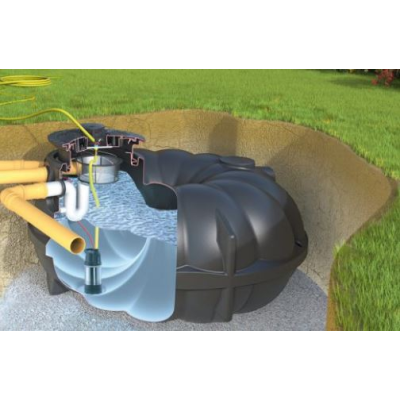 Rewatec Gartenanlage Basic Flachtank NEO begehbar schwarz